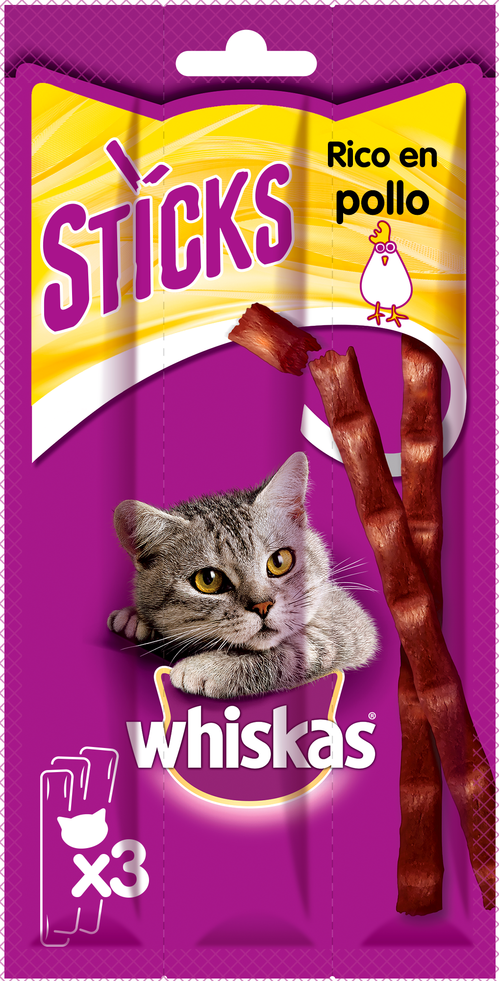 Whiskas Kattensnacks, kip sticks 3
