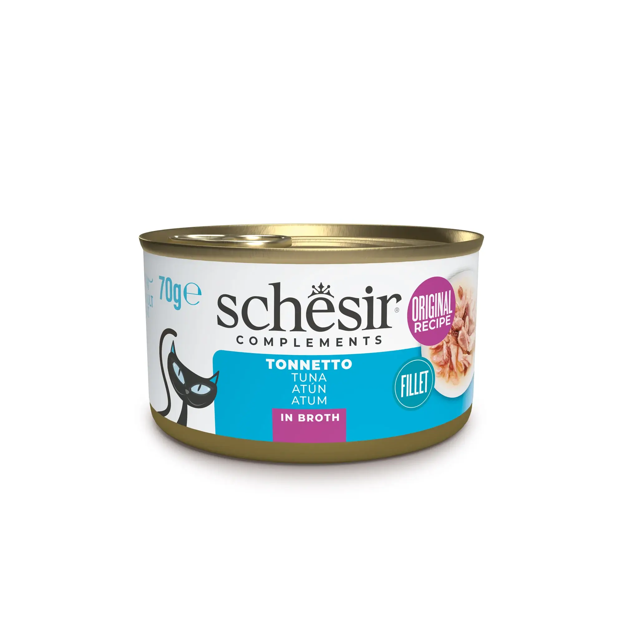 14x Schesir Tonijn met Bouillon 70 GR