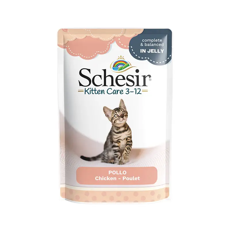 Schesir Kipfilet in Gelatine voor Kittens 85 gr