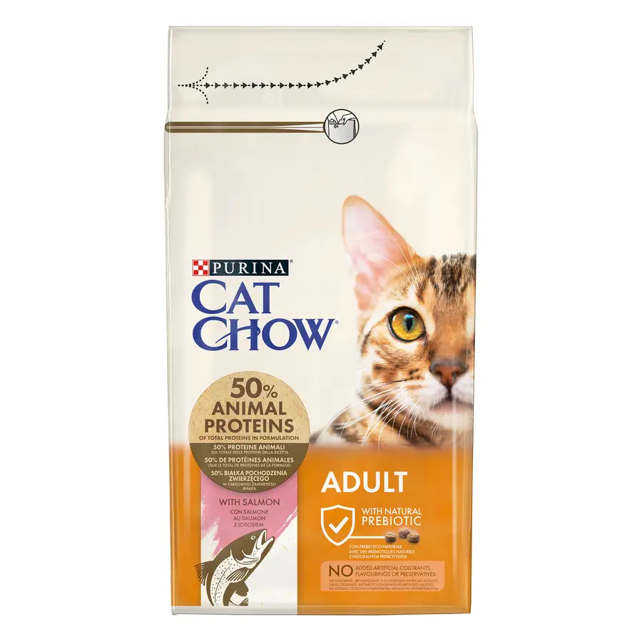 Cat Chow Kattenvoer Adult Zalm en tonijn 1,5 Kg