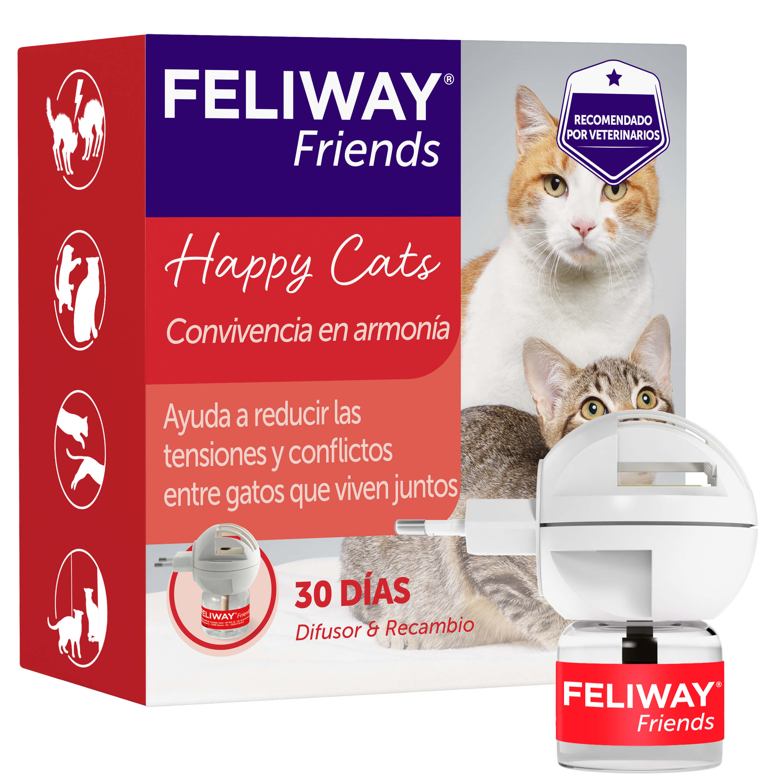 Feliway Friends diffusor + vervanging 48 ml