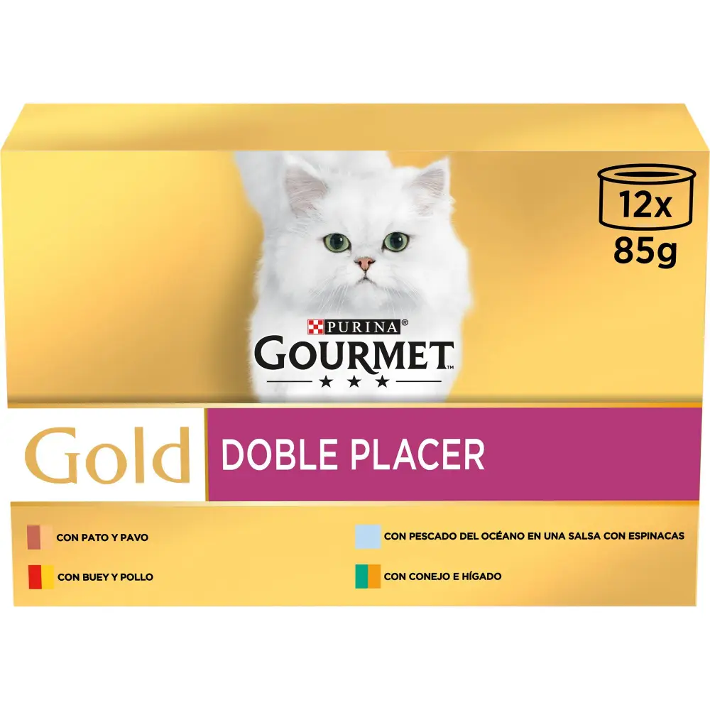 Gourmet Kattenvoer Pack Surtido Dubbel plezier 12x85 gr