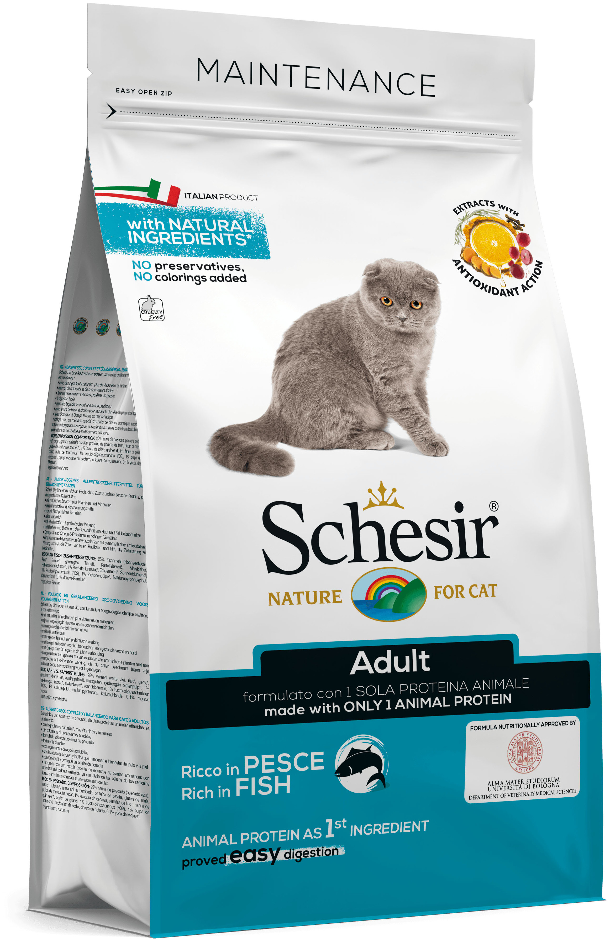 Schesir Voeding bestaande uit Vis 1,5 Kg