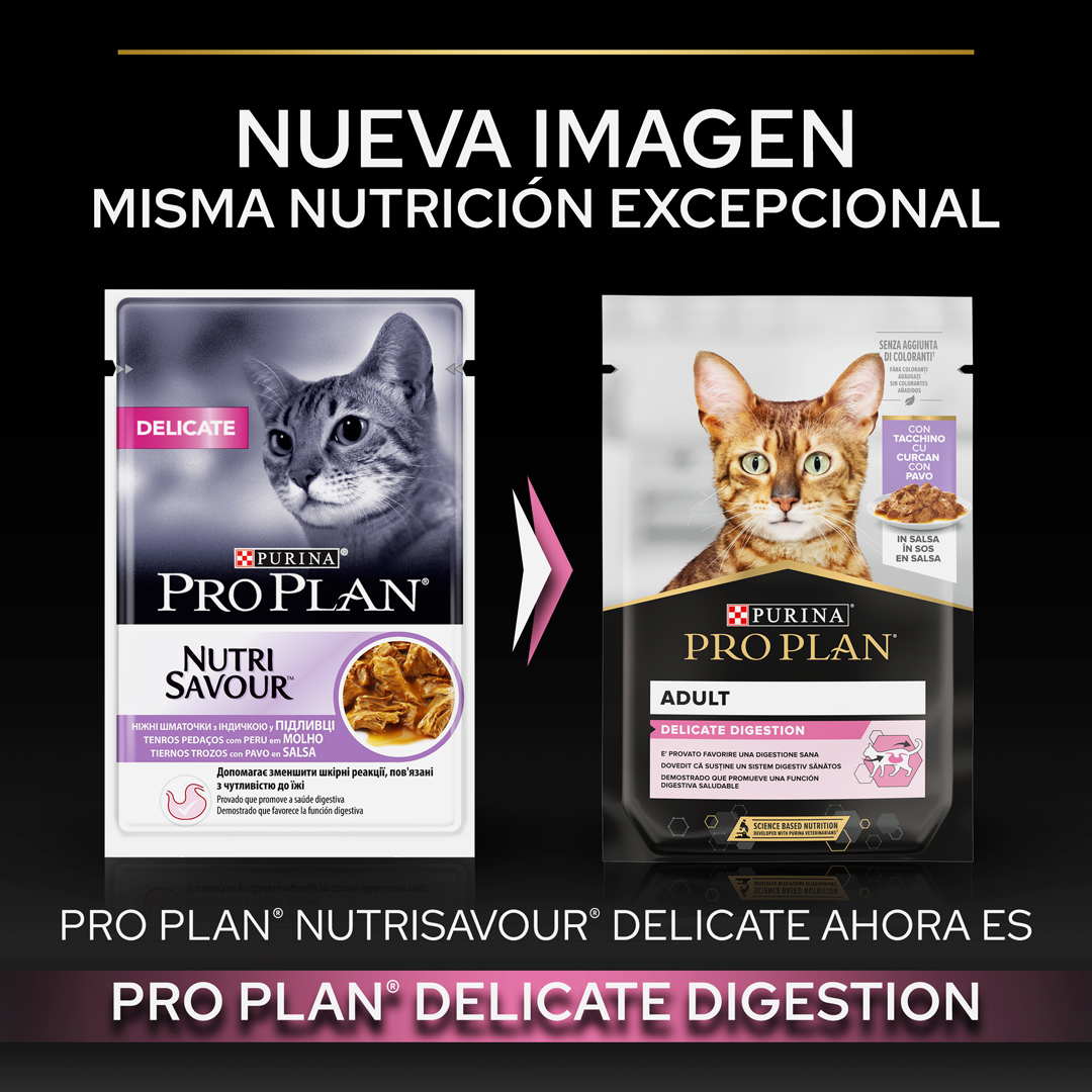 Purina Pro Plan Delicate Nutri Savour Pavo en Salsa Miscota España