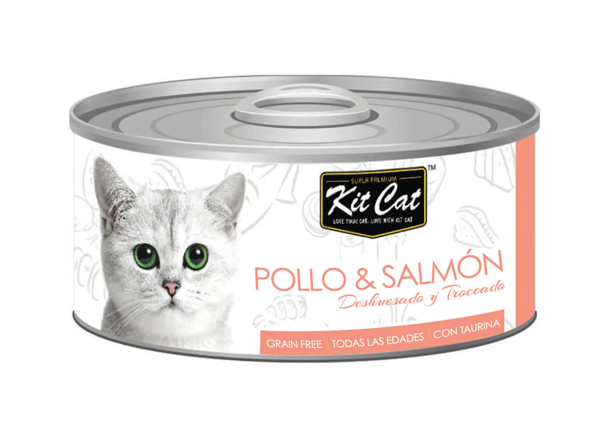 Kit Cat Chicken And Salmon 80 Gr