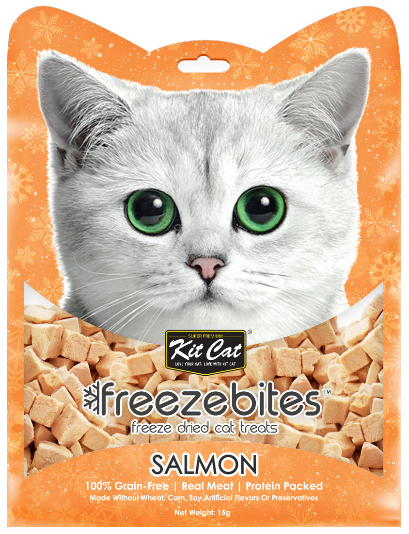 Kit Cat FreeZeBites de Salmon. 15 GR