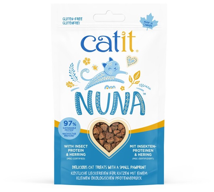 Catit Nuna Snack Insect Proteïne Snack met Haring 60 GR