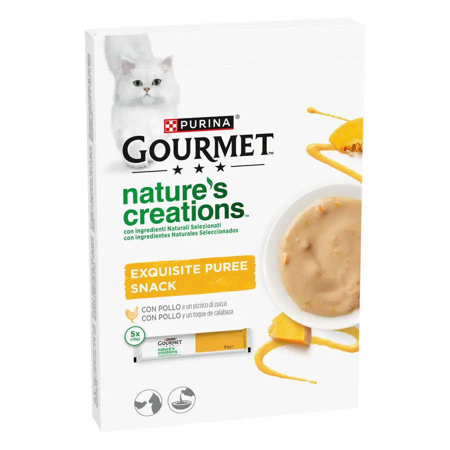 Gourmet Nature's Creations natvoer – puree met kip 5x10 gr