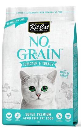 Kit Cat No Grain kattenbrokken voor de urinewegen met kip en kalkoen 1 Kg