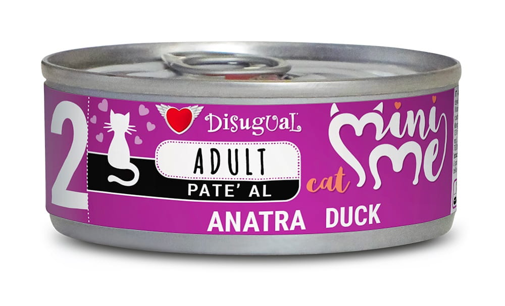 Disugual Eendenpaté als natvoer voor volwassen katten 85 gr