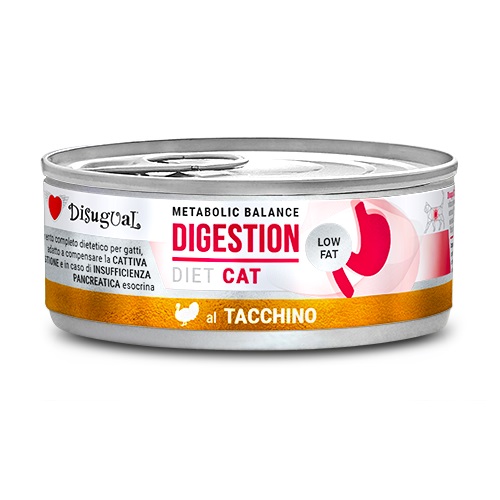 Disugual Digestion Low Fat natvoer met kalkoen voor katten 85 gr