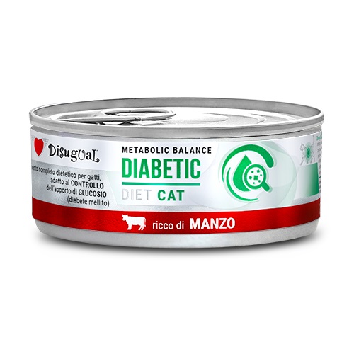 Disugual Diabetic natvoer met rund voor katten 85 gr