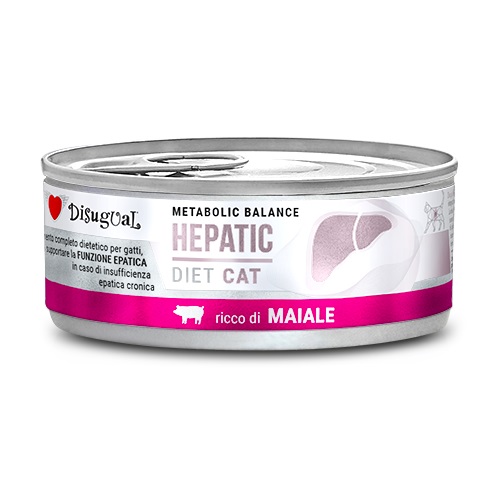 Disugual Hepatic natvoer met varken voor katten 85 gr