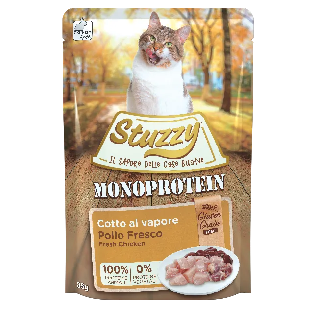 Stuzzy Graanvrij monoproteïne natvoer met kip 85 gr