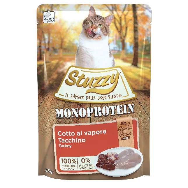 16x Stuzzy Graanvrij monoproteïne-natvoer met kalkoen 85 gr