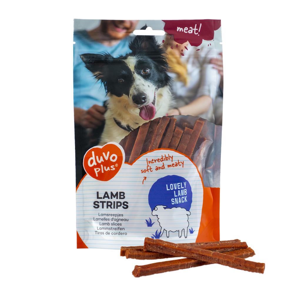 Duvo Plus Malse lamsreepjes voor honden 80 GR