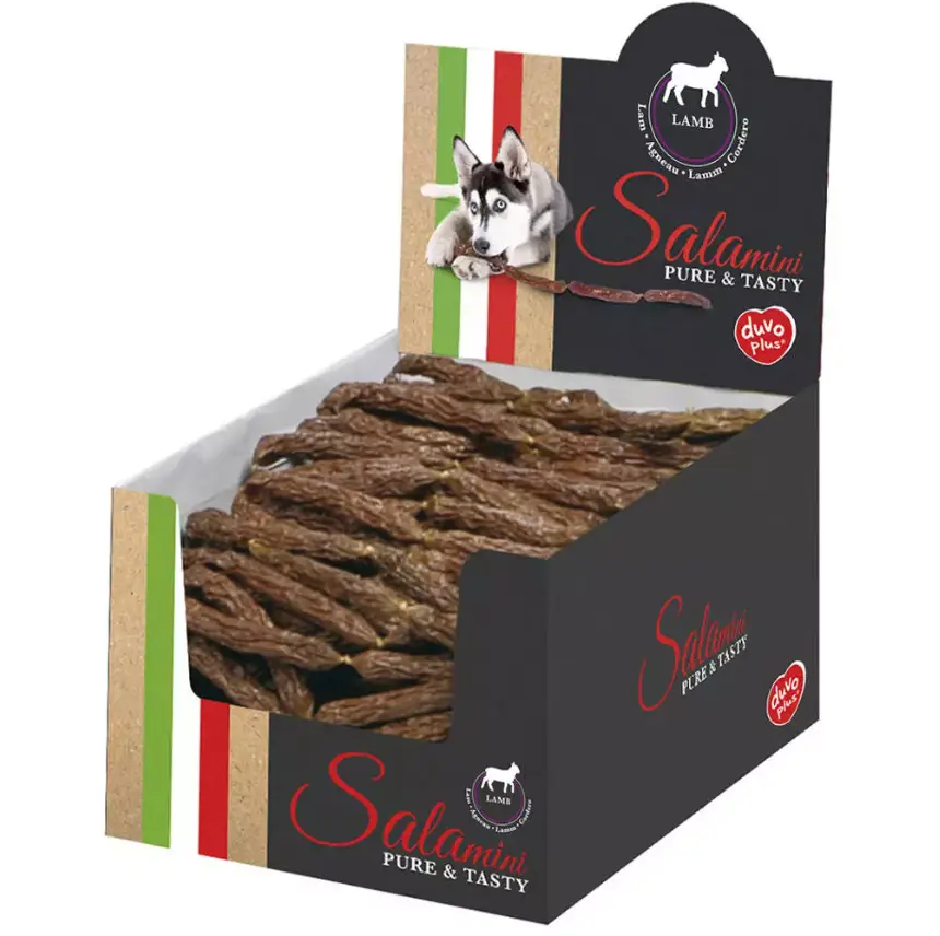 Duvo Plus Doos Salamini-lamsworstjes voor honden 2,34 kg