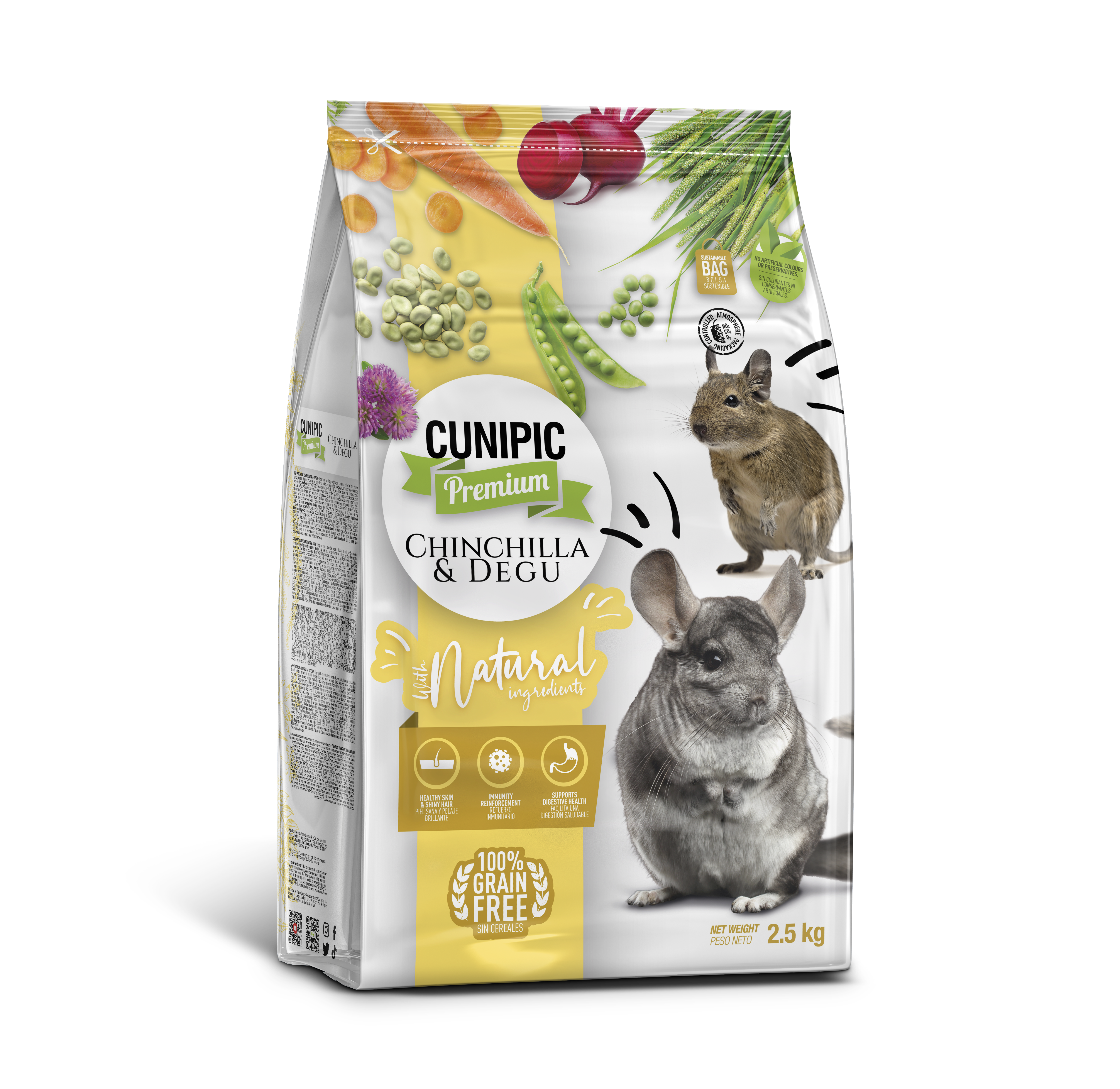 Cunipic Volledig voer voor chinchilla's 700 GR