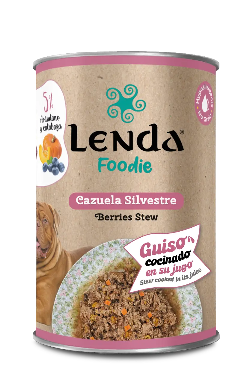 Lenda Natvoer Wildstoofpot / Berries Stew voor honden 380 GR