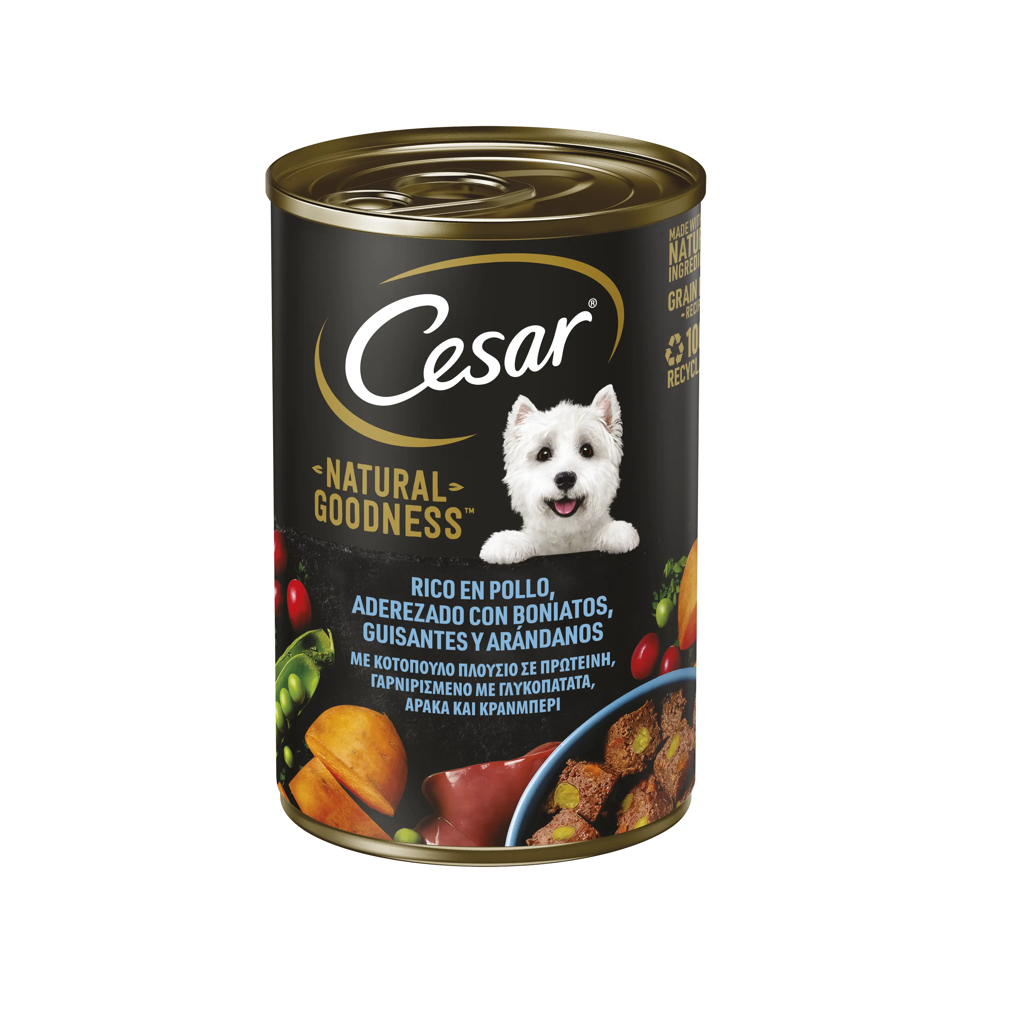 Cesar Natvoer Natural Goodness met kip voor honden 420 GR