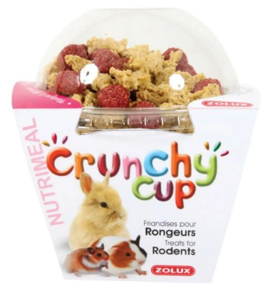 Zolux Crunchy Cup bieten- en naturelbolletjes voor knaagdieren 149 gr