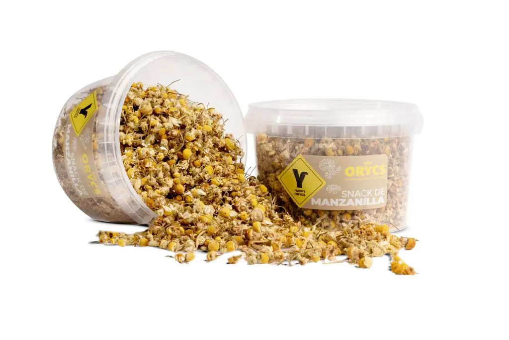 Miniorycs Kamillesnack voor konijnen en knaagdieren 45 GR