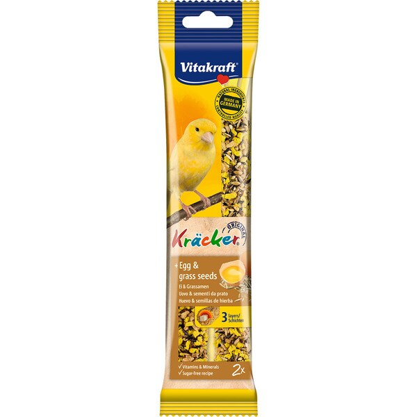 2x Vitakraft Zaadsticks met ei voor kanaries