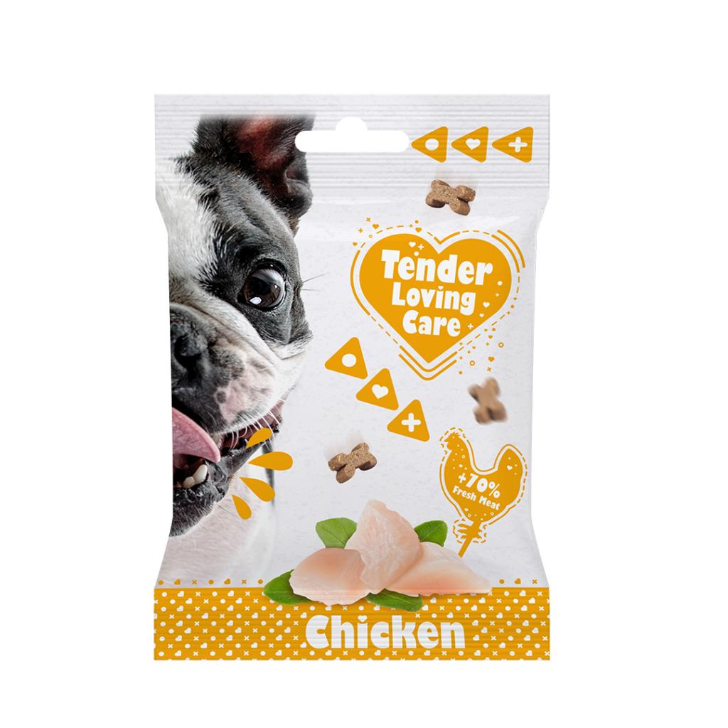 Duvo Plus Tender Loving Care kipsnack voor honden 100 gr