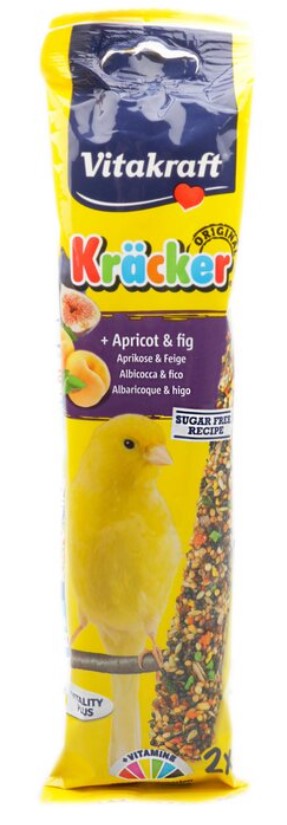 2x Vitakraft Sticks met abrikoos & vijg voor kanaries 2x30 gr