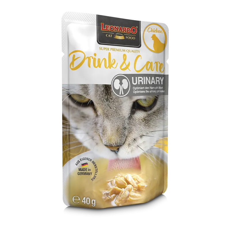 Leonardo Drink & Care Urinary natvoer met kip voor katten 40 GR