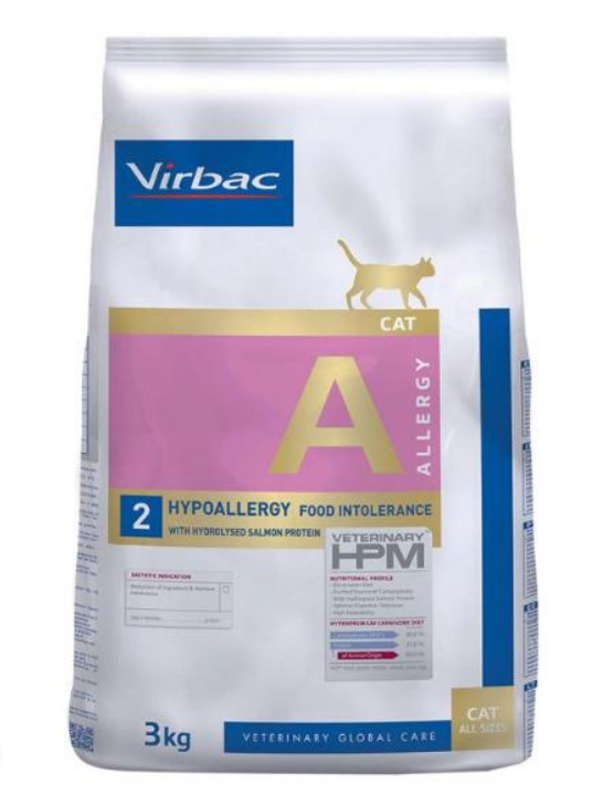 HPM Virbac Veterinary Allergy Hypoallergenic A2 kattenvoer bij intoleranties 3 Kg