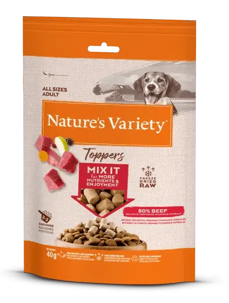 Nature's Variety Gevriesdroogde vleestoppers voor honden 40 GR