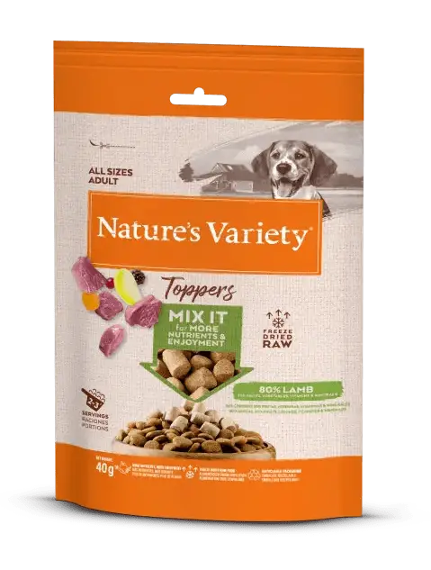 Nature's Variety Gevriesdroogde lamstoppers voor honden 40 GR