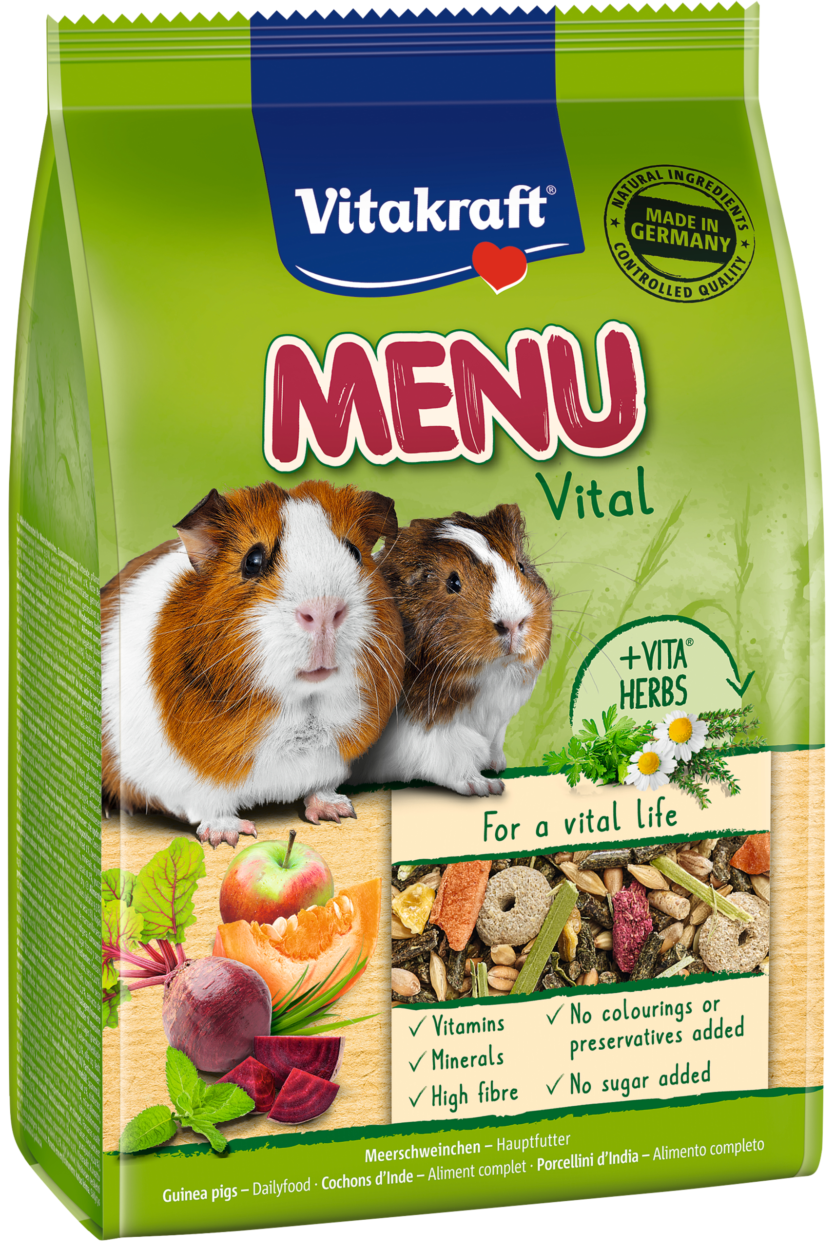 Vitakraft Menu voor cavia's – voer met vitaminen 3 Kg