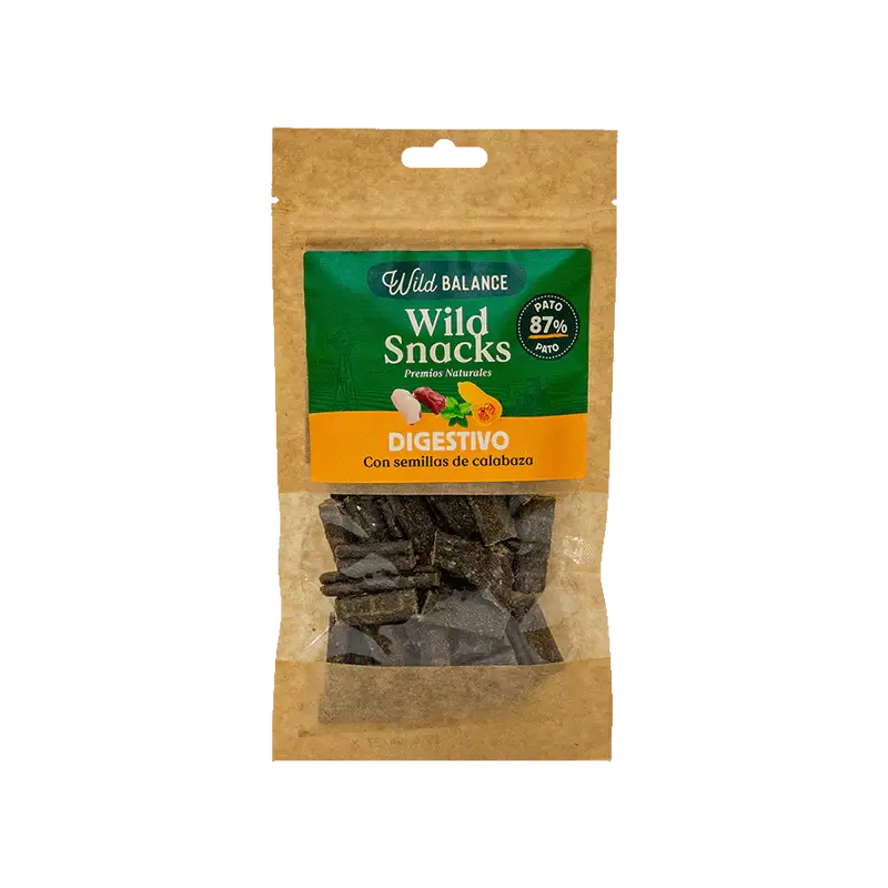 Wild Balance Wild Snack voor de spijsvertering - Pompoenpitten voor honden 75 GR