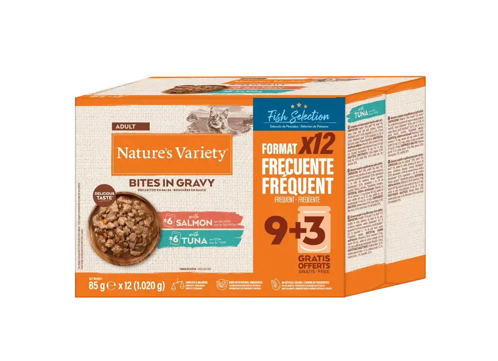 Nature's Variety Multipack natvoer met vis voor katten 12x85 gr