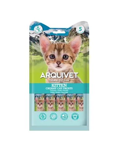 Arquivet Functionele vloeibare snack Kitten met kip voor katten 5x14 gr
