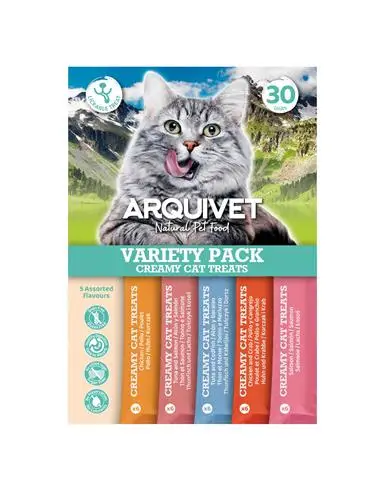 Arquivet Romige vloeibare snacks voor katten 30x14 gr