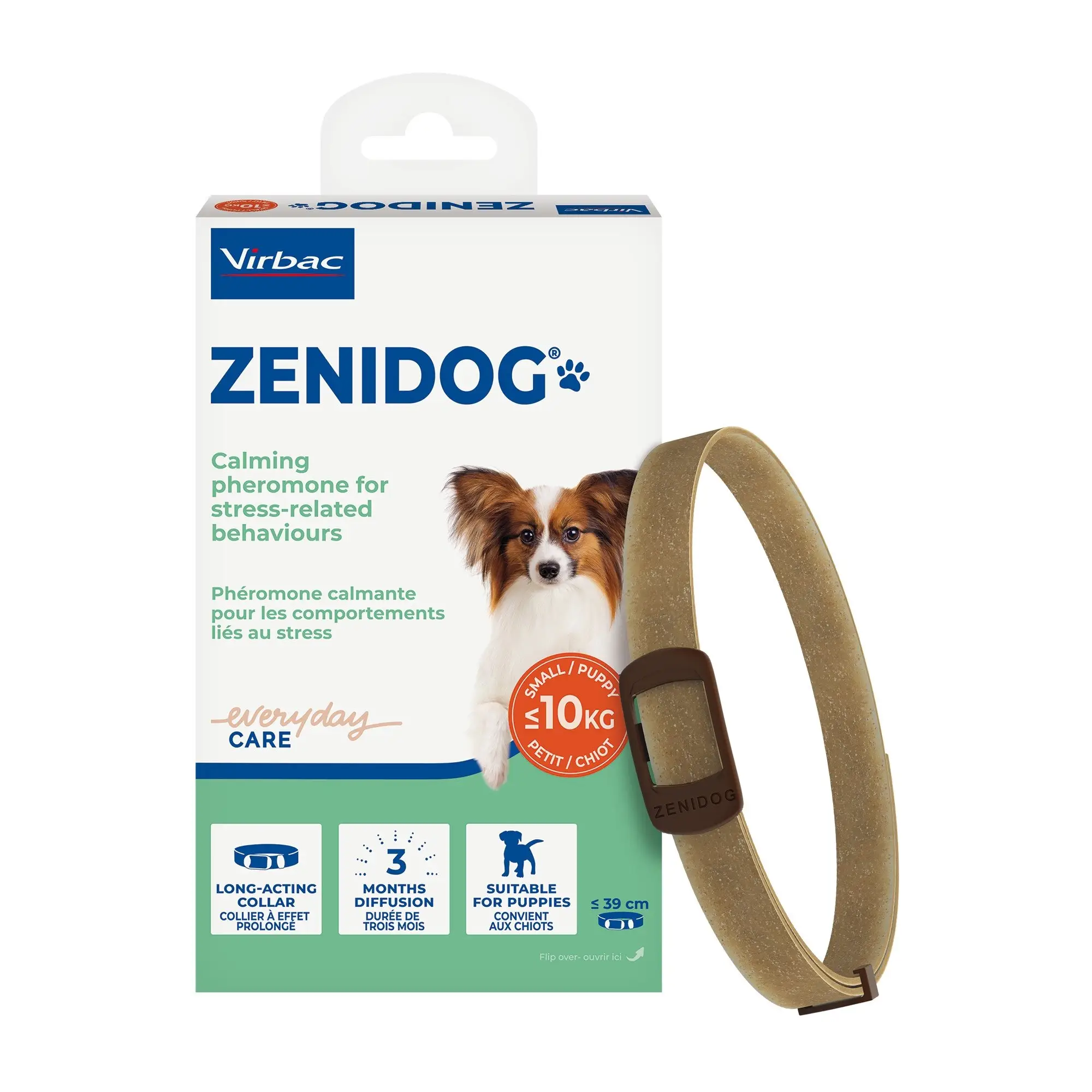 Virbac Zenidog halsband met kalmerende feromonen voor kleine honden, S 500 GR