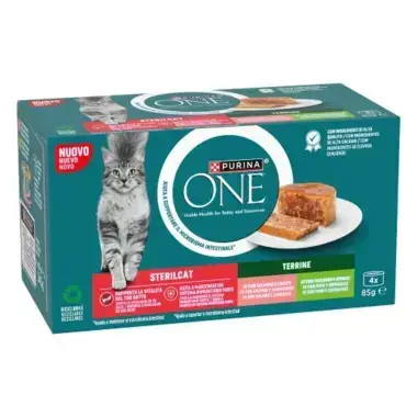 Purina One Sterilcat multipack natvoer met zalm voor katten 4x85 gr