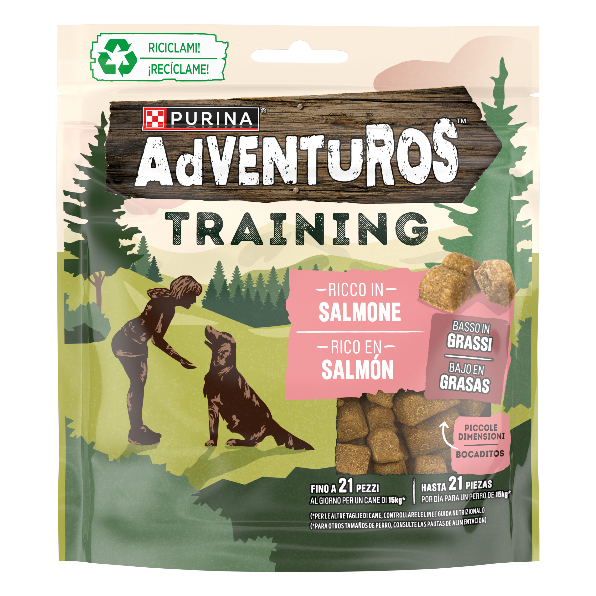 Adventuros Trainingssnack met zalm voor honden 115 GR