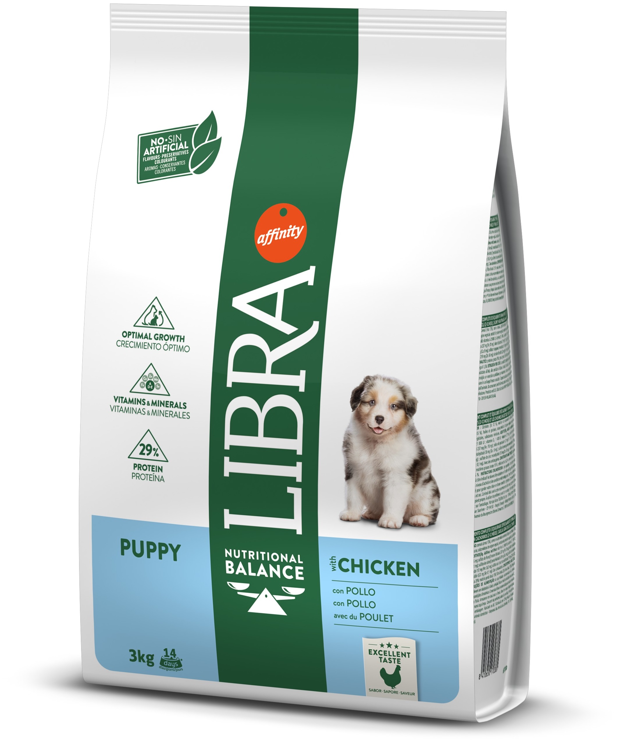 Miscota Libra Dog Cibo Secco per Puppe di Pollo e Riso