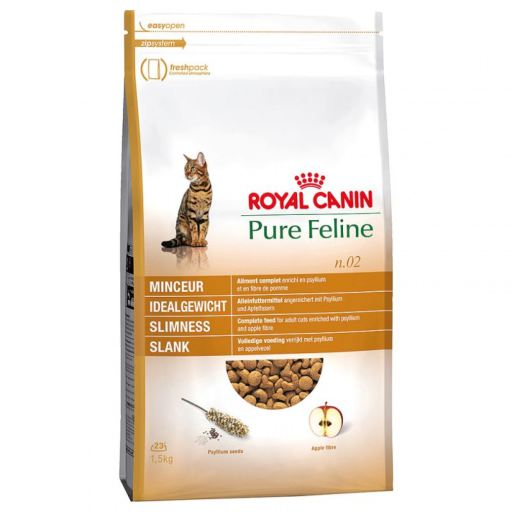 Royal Canin Cibo Secco per Gatti Pure Feline Numero 2 Slimness