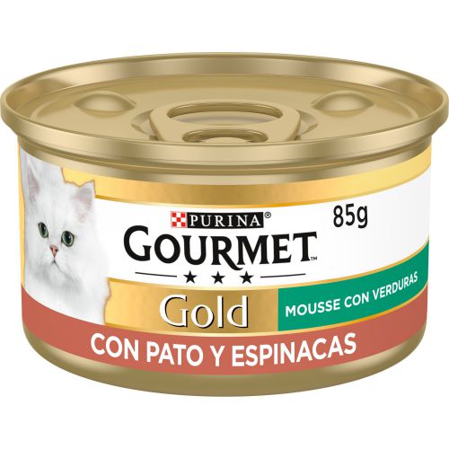 24x Gourmet Natvoer mousse van groente, eend en spinazie 85 gr