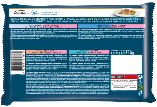 Gourmet Poisson de lOc&eacute;an/ Sole/ Saumon/ Thon 340gr