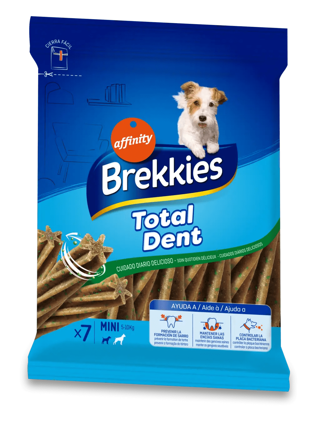 Miscota Brekkies Excel Excel Snacks per cani in miniatura Total Dent