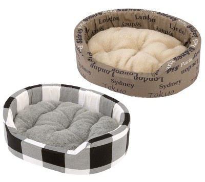 Dandy Oval Plush Oval Dandy Oval Bed for Dogs
