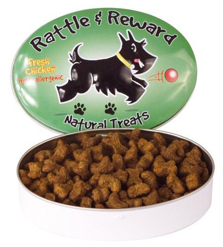 Rattle & Reward Kip voor Honden (kleine blikjes)