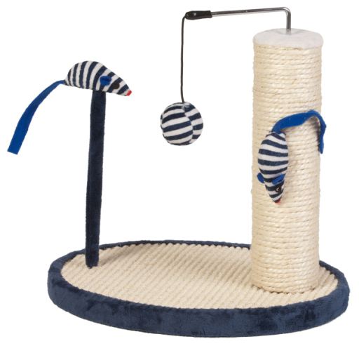 Scratcher Pole With Mice & Ball