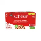 Multipack Nassfutter mit Thunfisch und Garnelen für Katzen 6x50 gr